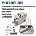 thumbnail image 6 of LEM Products BigBite #12 Electric Meat Grinder, 0.75 HP Stainless Steel Machine, 6 of 10