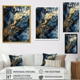 thumbnail image 4 of Designart "Exploring The Depths Of Blue Geode III" Abstract Marble Canvas Print, 4 of 5
