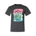 thumbnail image 2 of Wild Bobby, Be Yourself Everyone Else Is Taken Artistic Watercolor Pop Culture Men's Graphic T-Shirt, Heather Black, 2XL, 2 of 3