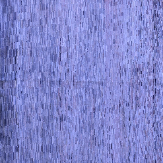 Ahgly Company Machine Washable Indoor Square Oriental Blue Modern Area Rugs, 8' Square