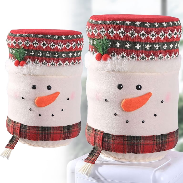 Christmas Water Dispenser Cover - Reusable 5 Gallon Jug Protector With Elk Design For Home & Office Holiday Decor