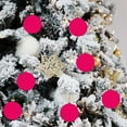 thumbnail image 4 of Luoshdecor 6 Pcs Christmas Velvet Tree Balls Ornaments,2.36 in Flocked Hanging Detactive Ball for Tree Holiday Xmas Decorations, 4 of 6