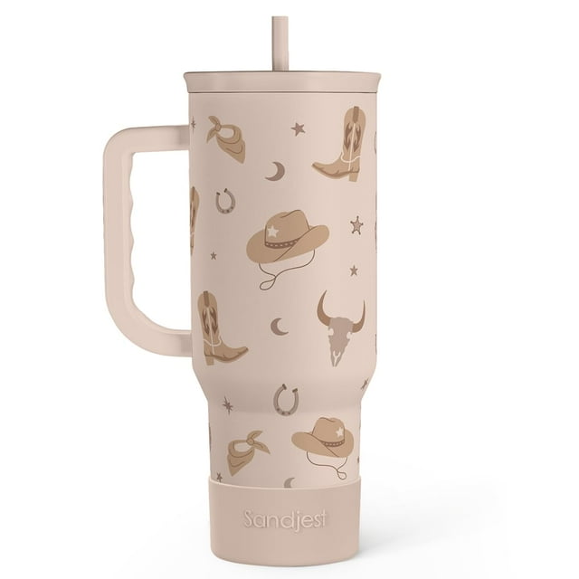 Vaso SANDJEST con mango de acero inoxidable de 40 onzas