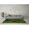 thumbnail image 3 of Ahgly Company Indoor Rectangle Oriental Green Modern Area Rugs, 4' x 6', 3 of 4