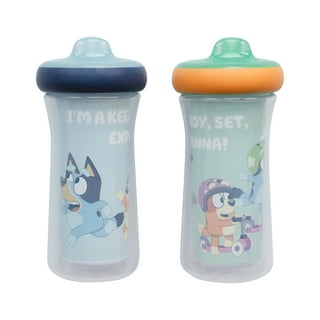2-Pack Peppa Pig Spout Beaker & Straw Sipper Water Bottle Kids Toddler Xmas  Gift