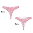 thumbnail image 3 of Fotbe Flamingos and Flowers Tanga Sin Costuras para Mujer con Estampado – Panties Invisibles, Transpirables y Cómodos para Uso Diario-Medium, 3 of 6