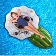 thumbnail image 2 of Doug The Pug Piscina inflable Flotador Tumbona Balsa de playa de verano, 2 of 3