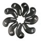 thumbnail image 5 of 9 piezas Golf Iron Covers Set Golf Club Headcovers PU cuero bordado número Textura tejida negra kusrkot Cubiertas de cabeza de hierro de golf, 5 of 8
