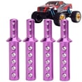 thumbnail image 3 of Emoshayoga Columna de Carcasa RC, 4 Piezas de Cuerpo de aleación de Aluminio Montaje de Poste RC Car Shell Columna Reemplazo para HSP 94111 94108 94188 1/10 RC Car(Púrpura), 3 of 5