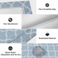 thumbnail image 5 of Sky Blue Morocco Outdoor Rug 5x7 Ft, Non Slip Washable Area Rug, Farmhouse Geometric Quatrefoil Grid Patio Rugs Carpet Runner, Large Floor Mat for Indoor/Outdoor Deck Porch Camping, 5 of 8