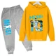 thumbnail image 3 of Ropa infantil con estampado de avatar de Messi, sudaderas con capucha y pantalones de otoño e invierno para niños, trajes casuales de 2 piezas para niños y niñas, 3 of 5