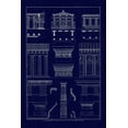 thumbnail image 2 of Buhlmann, J. 11x14 Gold Ornate Wood Framed with Double Matting Museum Art Print Titled - Doric Order, Temple of Zeus and Cased Column (Blueprint), 2 of 4