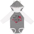 thumbnail image 3 of Inktastic Lil Miss Love Bug with Lady Bug and Hearts Girls Long Sleeve Baby Bodysuit, 3 of 5