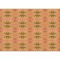 thumbnail image 1 of Ahgly Company Machine Washable Indoor Rectangle Transitional Orange Area Rugs, 2' x 4', 1 of 7