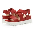 thumbnail image 3 of DREAM PAIRS Women’s Open Toe Ankle Strap Platform Wedge Sandals, 3 of 5