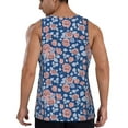 thumbnail image 3 of Easygdp Rose Flowers Men's Tank Top, Sleeveless Muscle T Shirts, Breathable, Quick-Dry, Loose for Gym, Running, Fitness - X-Large, 3 of 9