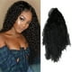 thumbnail image 2 of Camino De Cierre Rizado De 24 Pulgadas Pelucas De Cabello Virgen Brasileño Sin Despegar Para 150 Densidad Neta De Botón Negro, 2 of 8