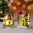 thumbnail image 2 of Luckychoice Christmas Resin Snow Village with Warm White LED Light, 2 of 6