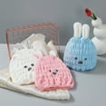 thumbnail image 3 of PATLOLLAV Microfiber Hair Towels Super Absorbent Hair Drying Towel Turban for Women and Cute Cartoon Rabbit Pattern Girls Quick Magic Hair Dry Hat Hair Towel Wrap Bathing Wrapped Cap, 3 of 5