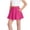 Hot Pink, variant on Spazoro Girls Flared Skort with Side Pockets, Crossover Waist A-Line Sport Stretchy Mini Skirt for Active Wear Beige Size 12-13