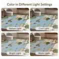 thumbnail image 7 of ODIKA 3'x5' Washable Throw Rug Stain Resistant, Low Profile, Non-Slip Blue Green Pastel Nature Scene Wildlife Landscape with Ducks for Entryway, Kitchen, Mudroom, 7 of 7