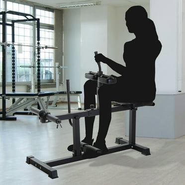 Soozier Adjustable Steel Seated Calf Raise Exercise Strength Training Gym Equipment