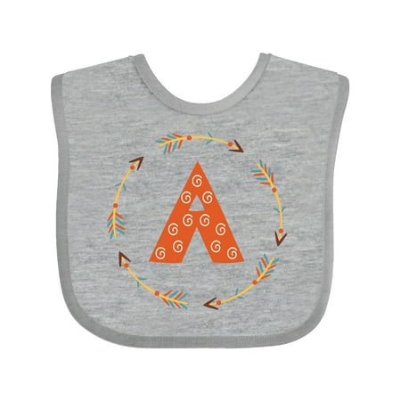 

Inktastic Letter A Tribal Arrow Monogram Gift Baby Boy or Baby Girl Bib