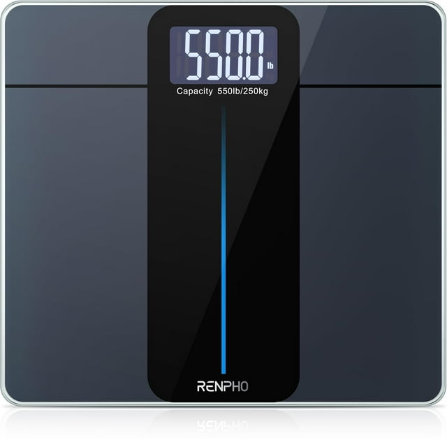 Báscula de baño digital RENPHO de 250 kg de capacidad con pantalla LED