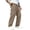 Khaki, variant on Dwelliawo Mens Casual Pants Ripstop Lightweight Tactical Water Resistant Deep Pockets Beach Camping Tactical Pants for Men Wine M