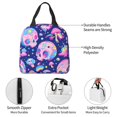thumbnail image 4 of Fotbe colorful Skull mushroom rainbow Bolsa Térmica con Estampado y Forro de Aluminio Grueso Bolsa de Almuerzo con Bolsillo Frontal para Hombres y Mujeres, Ideal para Trabajo, Escuela, 4 of 8