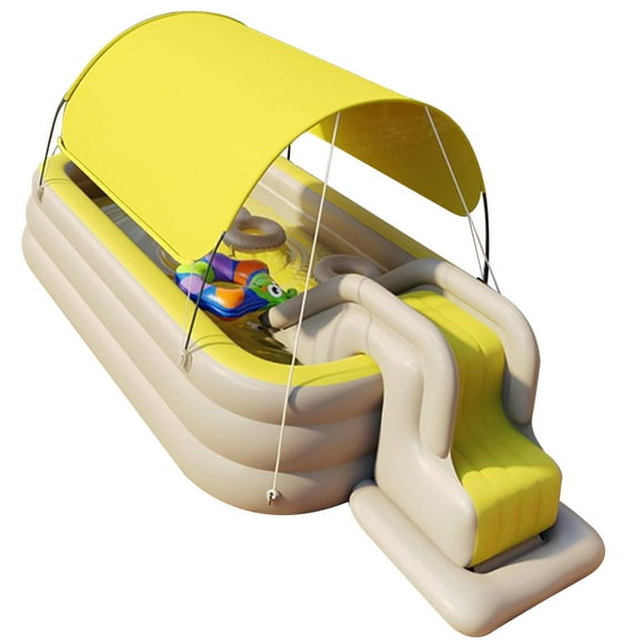 Inflatable Swimming Pool,Inflatable Pool Removable Sunshade Inflatable Swimming Play Pool Inflatable Pool Eco-Friendly Materials