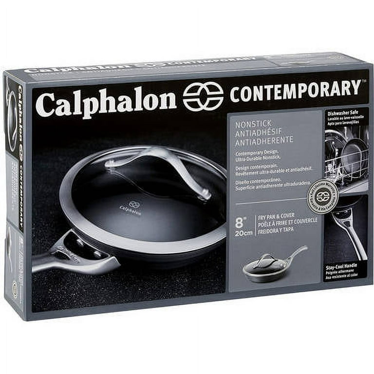 Calphalon Contemporary 8-Piece Hard-Anodized Aluminum Nonstick Cookware Set  in Black 1876784 - The Home Depot