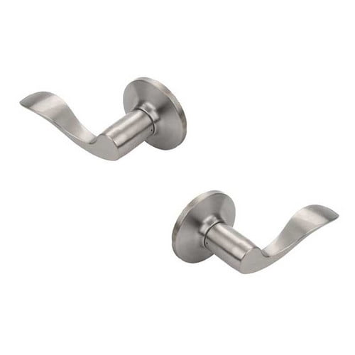 Dynasty Hardware Heritage Double Dummy Door Lever with Round Rosette