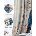 thumbnail image 3 of Birds Floral Blackout Curtains for Bedroom Living Room Darkening Curtains 90 Inch Farmhouse Vintage Pink Flower Leaf Black Out Window Curtain Privacy Window Treatment Grommet Drapes 52"x90"x2, 3 of 9
