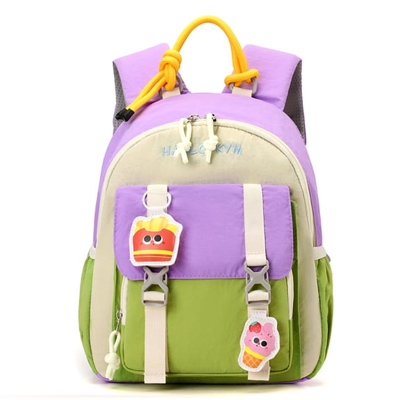 Girls Kindergarten Backpack, 9.6L Lightweight Water-Repellent Toddler Preschool Daypack with Reflective Strip, Adjustable Chest Strap Bookbag 2-5 Years
