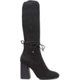 thumbnail image 2 of JUSTINREESS Holly Women's Block Heel Nubuck Leather Boot With Sock In Black Size 7, 2 of 6