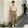 thumbnail image 4 of HBDesign Mens Summer Seersucker Wide Leg Pants Casual Breathable Comfort Trousers, 4 of 6