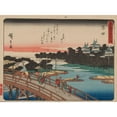 thumbnail image 3 of Andō Hiroshige 14x11 Black Modern Framed Museum Art Print Titled - Tokaido Gojusantsugi, Pl.35 (1868-1912), 3 of 5