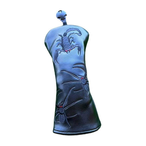 Golf Club Head Cover Wear Resistant Transport Protection Golf Hybrid Head Covers BlackWood29x13cm