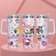 thumbnail image 1 of Hello Kitty Vaso Stanley aislado genérico, 1 juego de vaso de 40 onzas con asa y tapa de popote, taza aislada reutilizable de acero inoxidable para botella de agua, vaso de 40 onzas con asa, 1 of 3