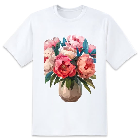 Men's Graphic TeeFlower (1) Letter Print T-Shirts Round Neck Short Sleeves Sizes XS-5XL Summer Daily Casual Tops