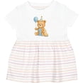 thumbnail image 3 of Inktastic First Birthday Cute Teddy Bear with Balloon Girls Baby Dress, 3 of 5