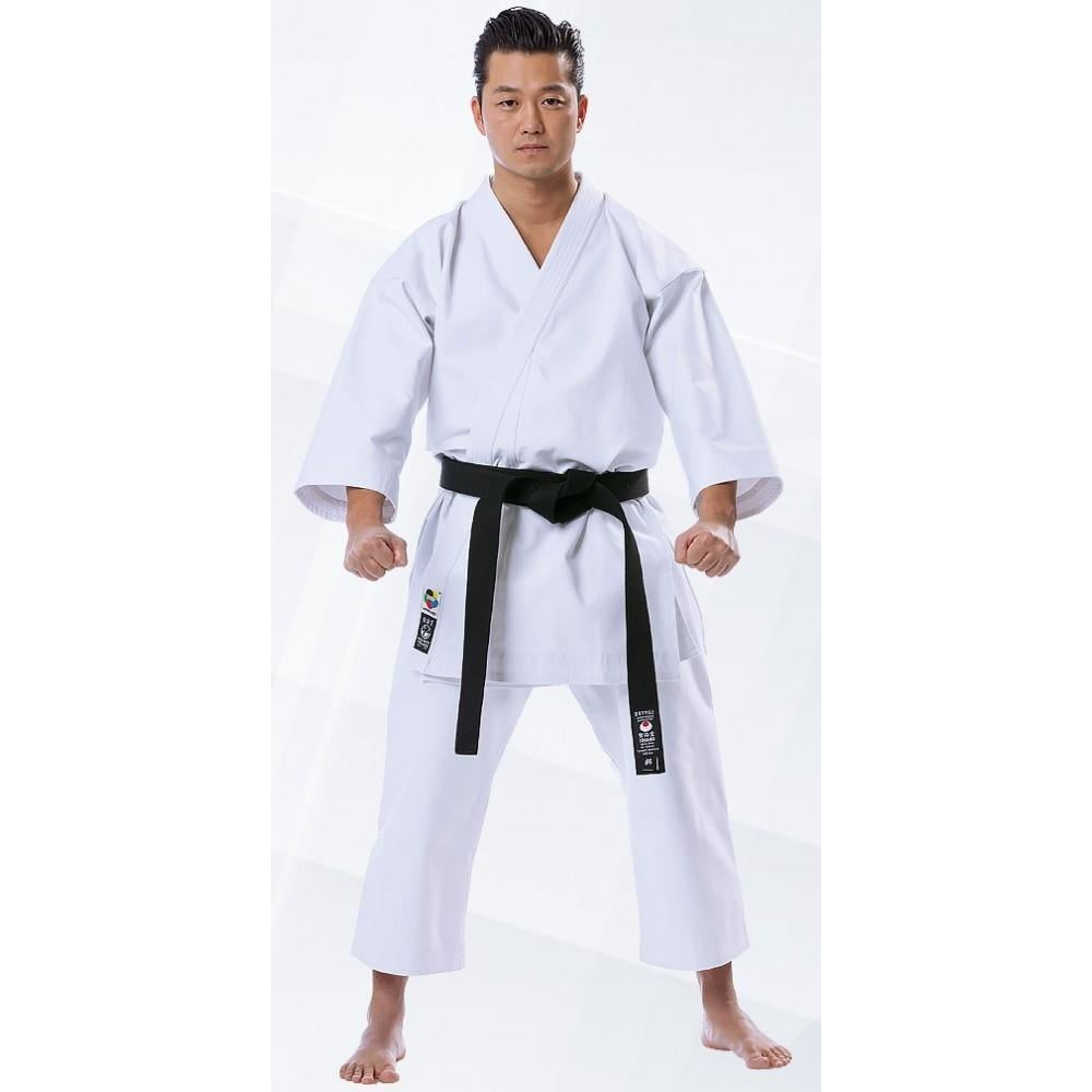 Tokaido Karate Middleweight Kata WKF Gi Silver 12oz American Cut Uniform