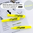 thumbnail image 3 of BAZIC Highlighter Yellow Color Desk Style, Chisel Tip, Unscented (4/Pack), 24-Packs, 3 of 7
