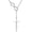 Faith Necklace, variant on Y Necklace Infinity/Heart/Cross/Faith Pendant Lariat Necklace For Women 925 Sterling Silver Moissanite Dainty Drop Necklaces Gift for Women