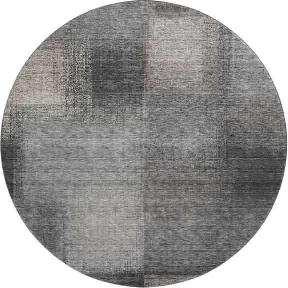 Dalyn Rugs Premium Machine Washable Mayfield AMF742 Charcoal 8' x 8' Round Rug