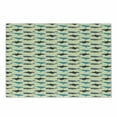thumbnail image 1 of Whale Cutting Board, Swimming Ocean Mammals on Yellow Backdrop Little Splashes Underwater Wildlife Theme, Decorative Tempered Glass Cutting and Serving Board, Small Size, Multicolor, by Ambesonne, 1 of 1