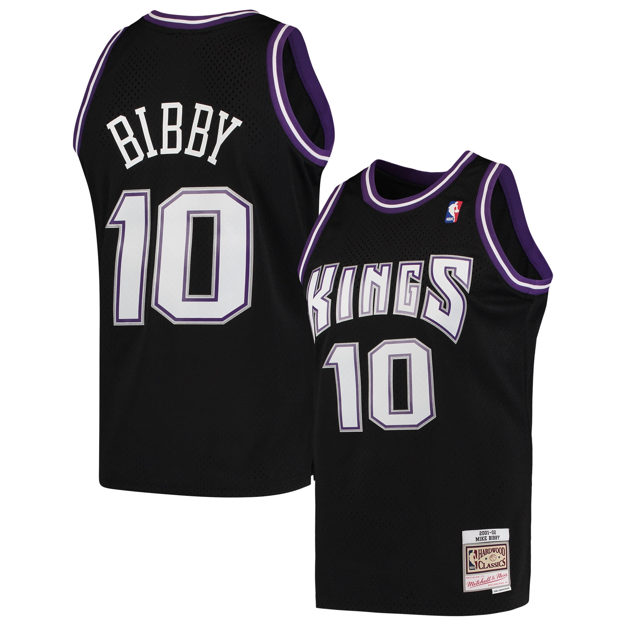 Mike Bibby Sacramento Kings Mitchell Ness Hardwood Classics 2001