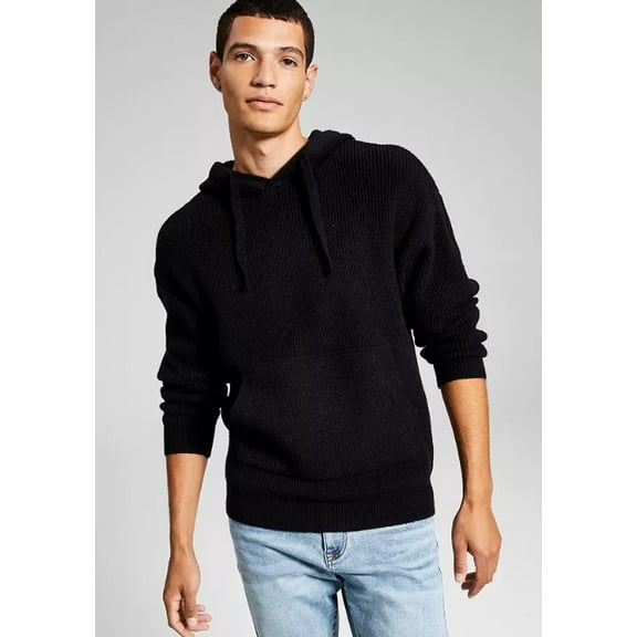 And Now This Men's Hooded Sweater Black Size X-Large