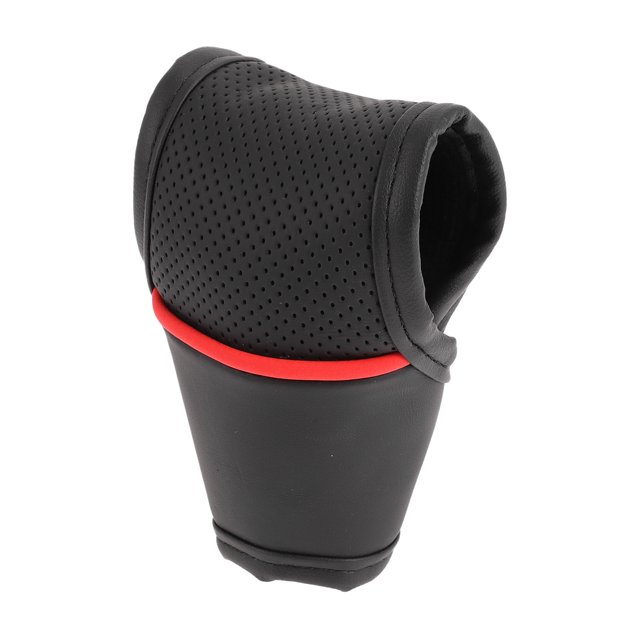 Cubierta de pomo de cambio de marcha manual universal para automóvil y camión Unique Bargains de cuero negro